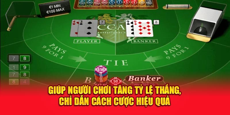 Giúp người chơi tăng tỷ lệ thắng, chỉ dẫn cách cược hiệu quả