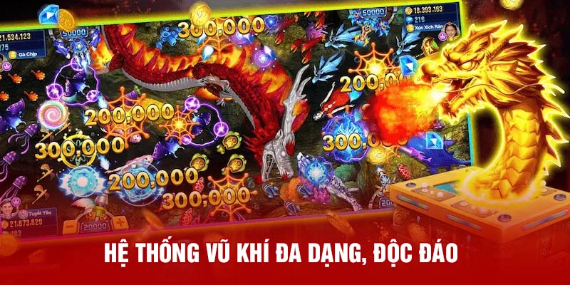 Hệ thống vũ khí đa dạng, độc đáo 