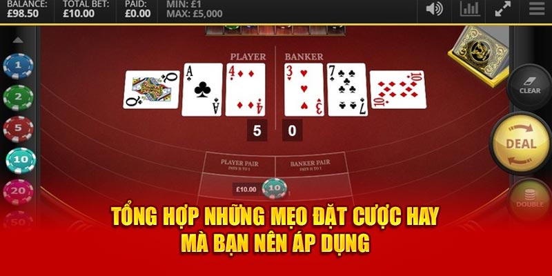 Tổng hợp những mẹo đặt cược hay mà bạn nên áp dụng